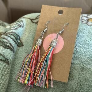 Colorful Tassel Dangle Earrings